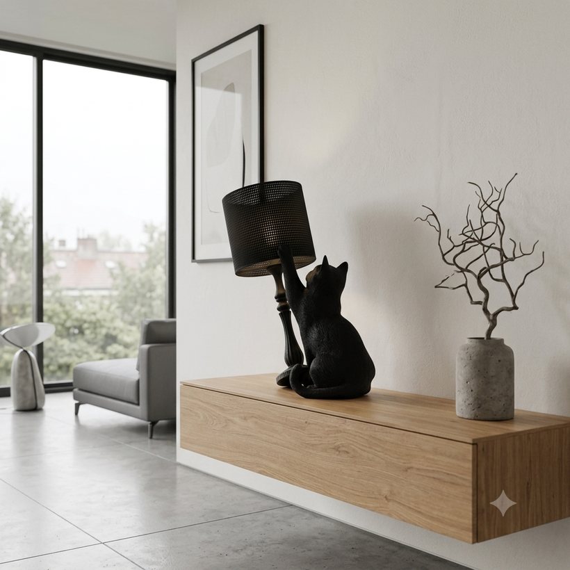 The 3D-printed product shown in a real home setting